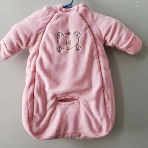 BABY DOVE Infant Pink Plush Baby Sleeper